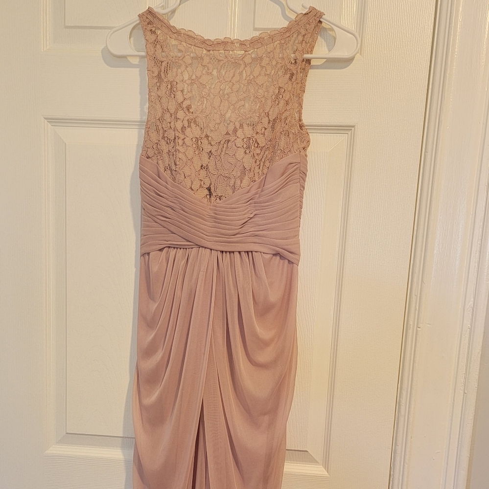 David's bridal carnation pink size 0 dress